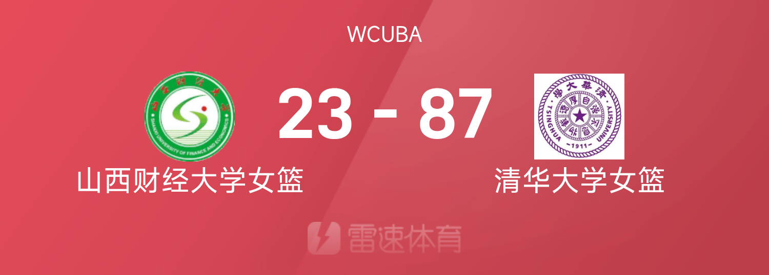 ?WCUBA战报：孙楷文23分13篮板，清华大学女篮87-23狂胜山西财经大学女篮